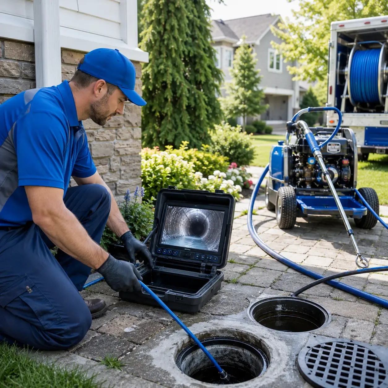 Outdoor drain cleaning professionals serving Albany, KY